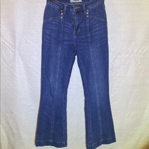 Rock & Roll Cowgirl Dark Blue Flare Jeans